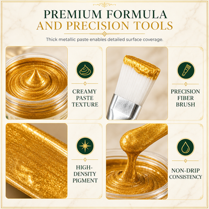 ✨Buy 2 Get 1 Free✨Gold/Silver Metallic Refinishing Repair Paste with Brush