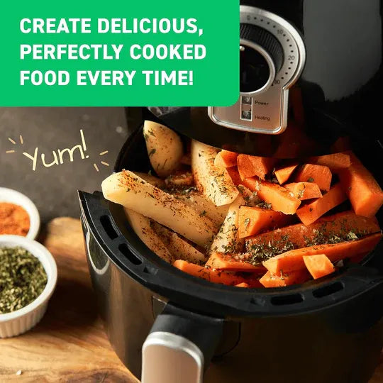 🔥 Air Fryer Cheat Sheet Magnets Cooking Guide Booklet