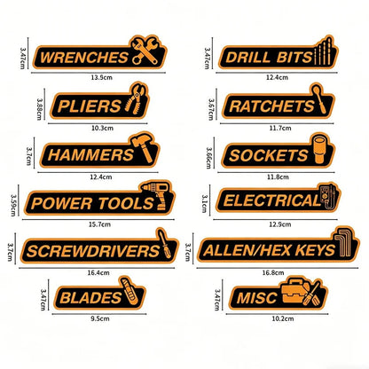 New Magnetic  Toolbox Drawer Labels