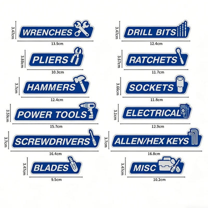 New Magnetic  Toolbox Drawer Labels