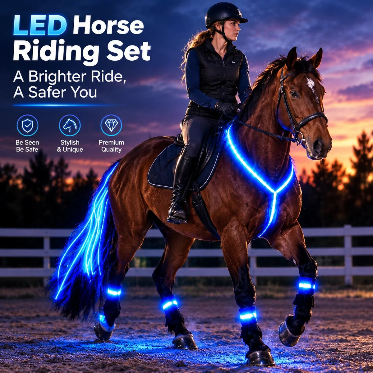 🐎Light-up Horse-riding Set – Glowing Fun for Little Riders! ✨