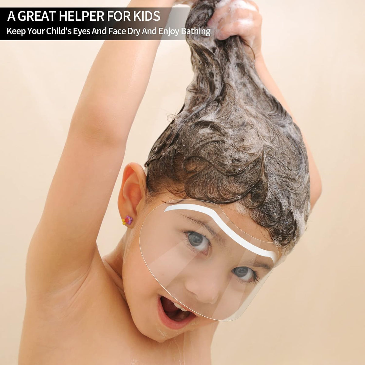 🚿 The Ultimate Shower Face Shield | Waterproof Visor for Lashes & Haircuts (50 Pcs)