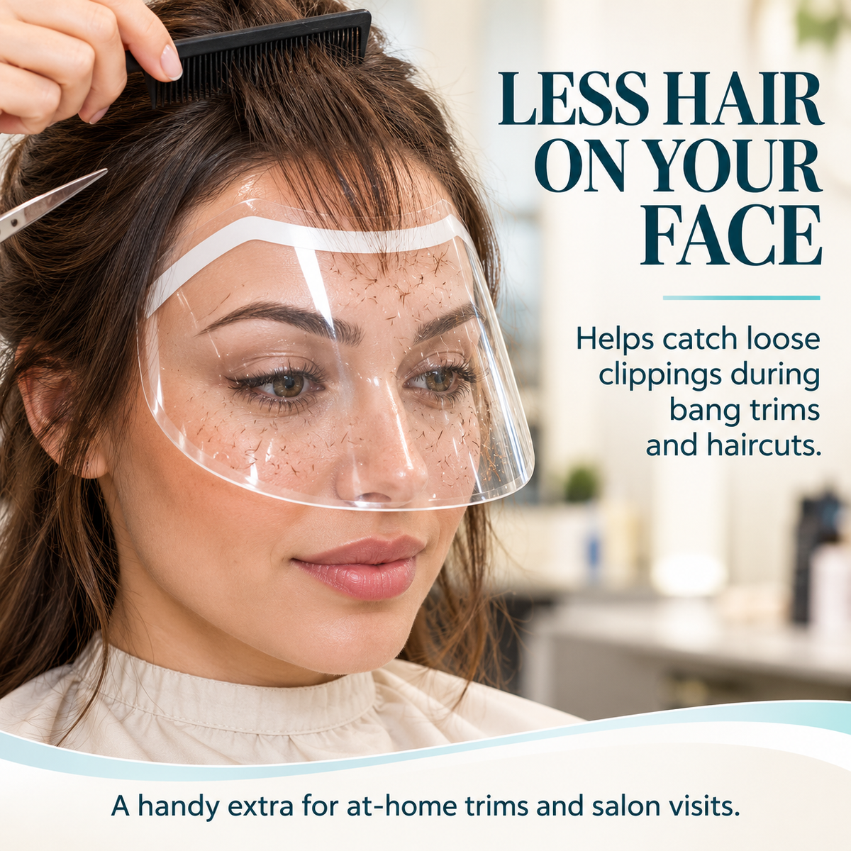 🚿 The Ultimate Shower Face Shield | Waterproof Visor for Lashes & Haircuts (50 Pcs)