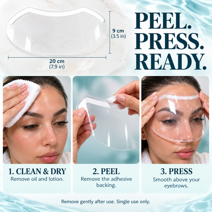 🚿 The Ultimate Shower Face Shield | Waterproof Visor for Lashes & Haircuts (50 Pcs)