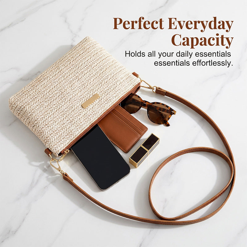 🔥LAST DAY 50% OFF - Women's Woven Straw Shoulder Clutch Bag👜