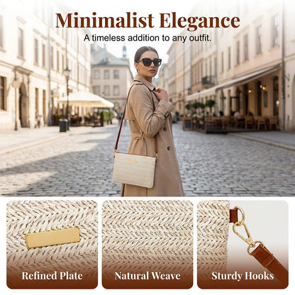 🔥LAST DAY 50% OFF - Women's Woven Straw Shoulder Clutch Bag👜