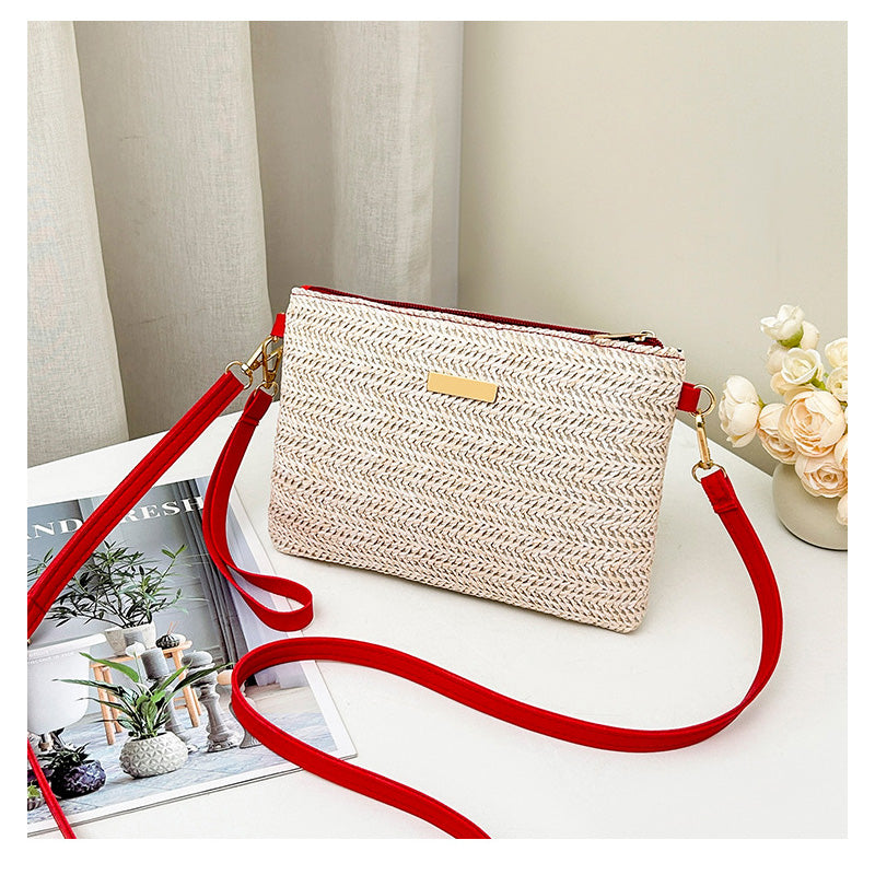 🔥LAST DAY 50% OFF - Women's Woven Straw Shoulder Clutch Bag👜