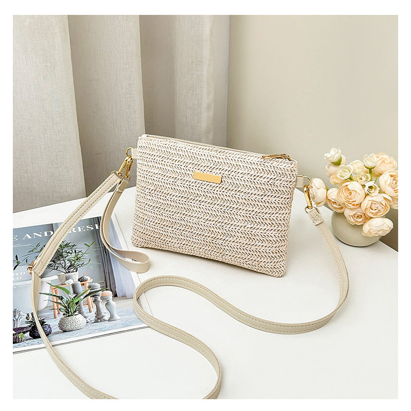 🔥LAST DAY 50% OFF - Women's Woven Straw Shoulder Clutch Bag👜