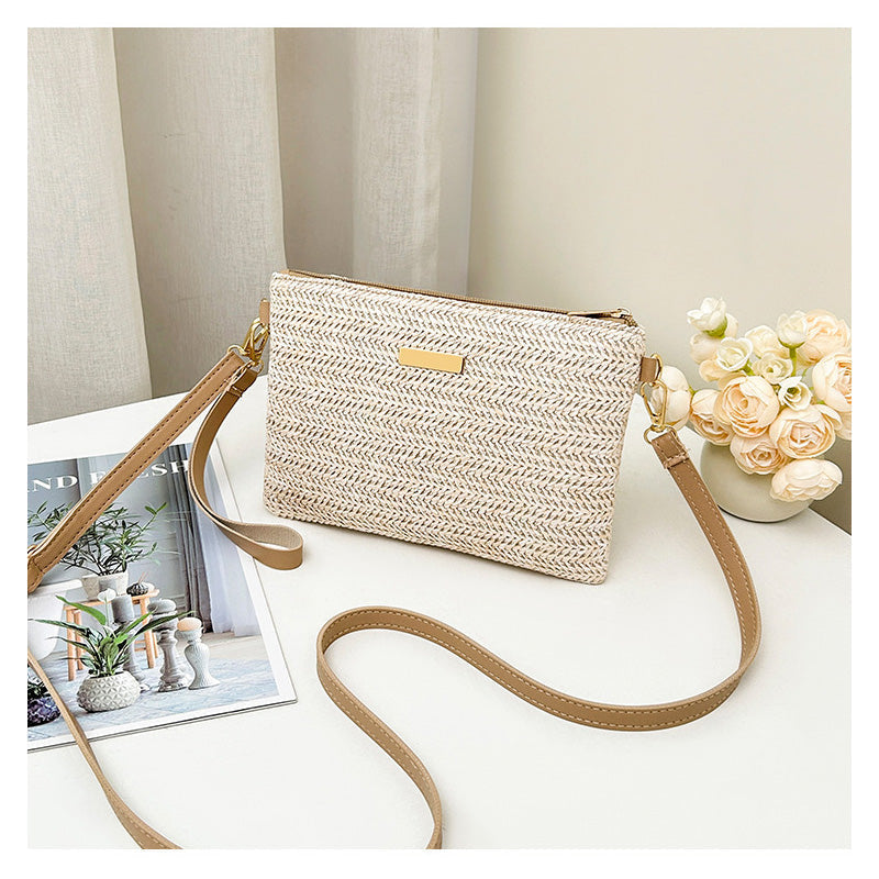 🔥LAST DAY 50% OFF - Women's Woven Straw Shoulder Clutch Bag👜