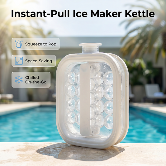 🔥Last Day 50% OFF❄️Portable Ice Ball Maker Kettle | Squeeze Pop Design・Space Saving・On-the-Go Chilling