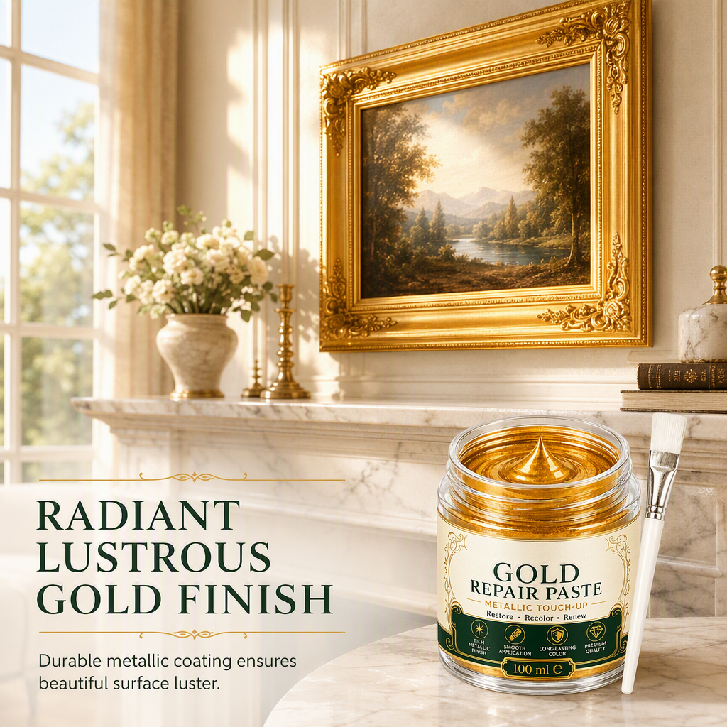 ✨Buy 2 Get 1 Free✨Gold/Silver Metallic Refinishing Repair Paste with Brush