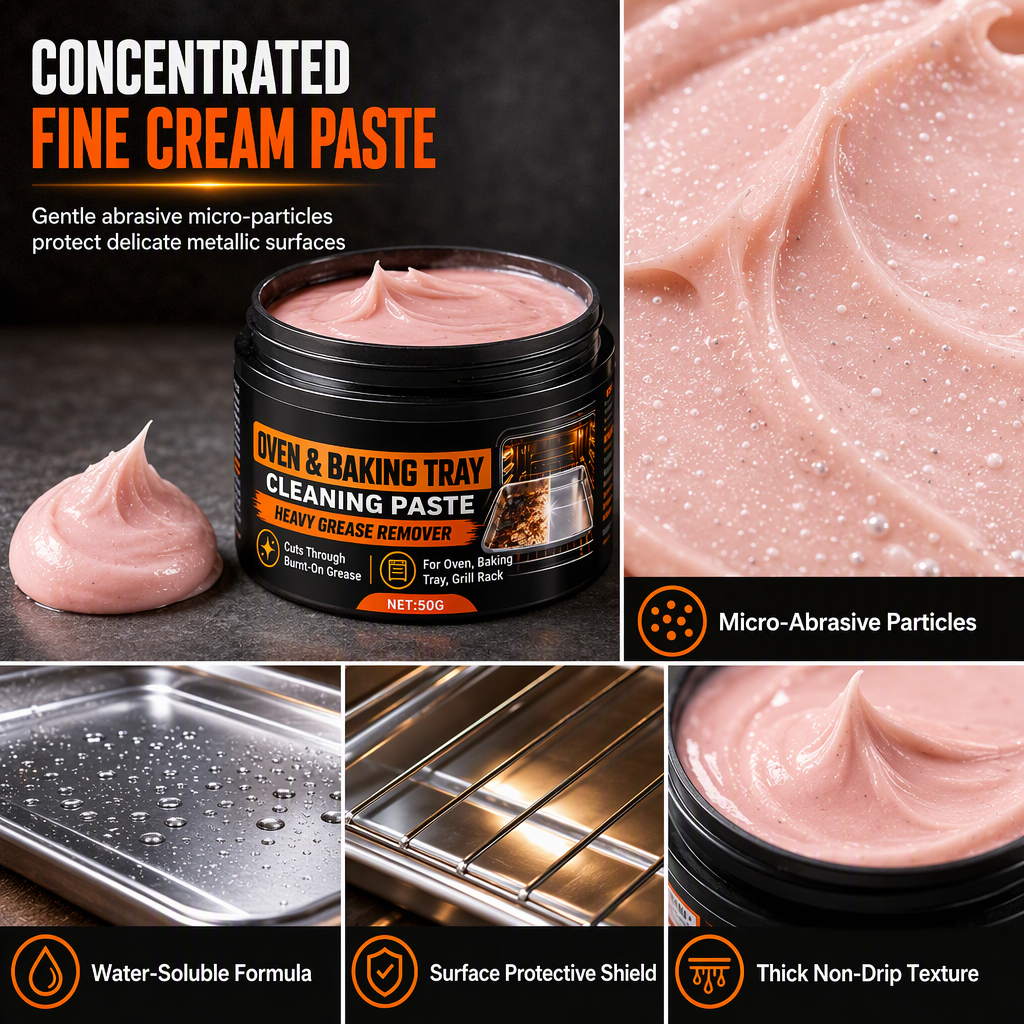 Erase Burnt Grease Instantly! Heavy-Duty Cleaning Paste