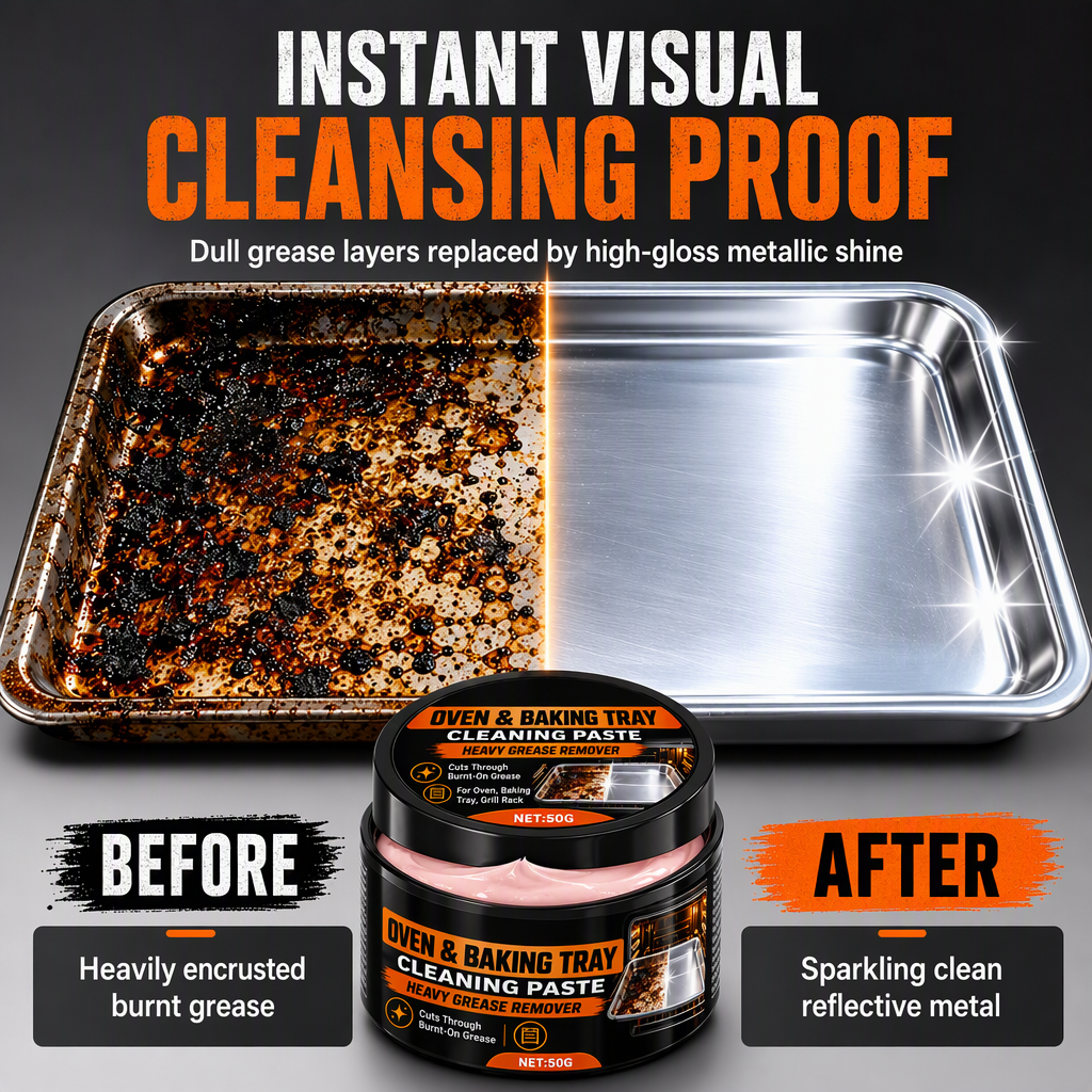 Erase Burnt Grease Instantly! Heavy-Duty Cleaning Paste