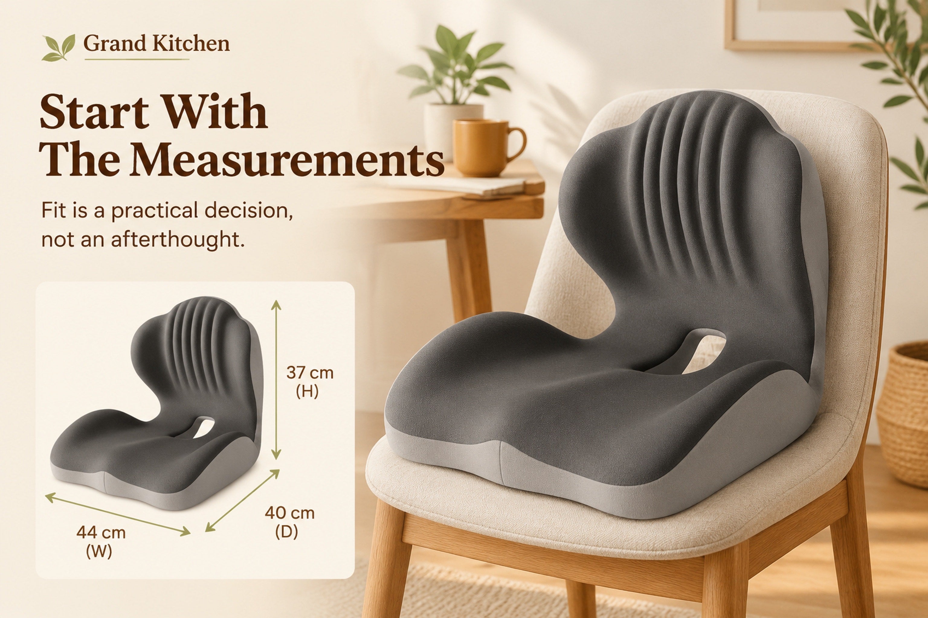 Side view showing the one-piece L-shaped seat base, raised backrest, and contoured side forms